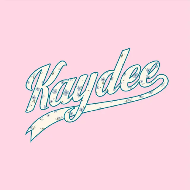 Kappa Delta Floral Script PR Hoodie in Pink