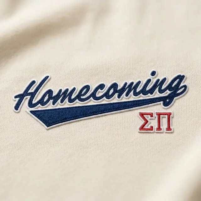 Sigma Pi Curved Text Homecoming Hoodie