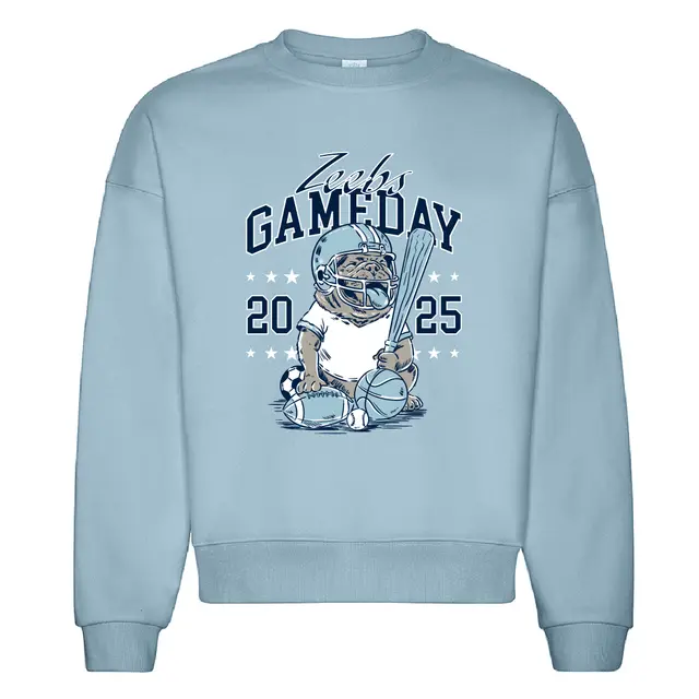 Zeta Beta Tau Bulldog Sports Game Day Crewneck 2