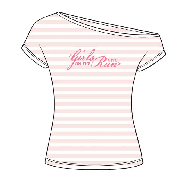Gamma Phi Flowing Script Girls on the Run Shirt 2