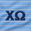 Chi Omega Striped Lettering PR Shorts
