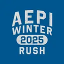 Alpha Epsilon Pi Distressed Block Text Winter Rush Hoodie