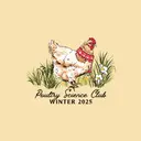 Poultry Science Club Chicken Illustration PR Shirt