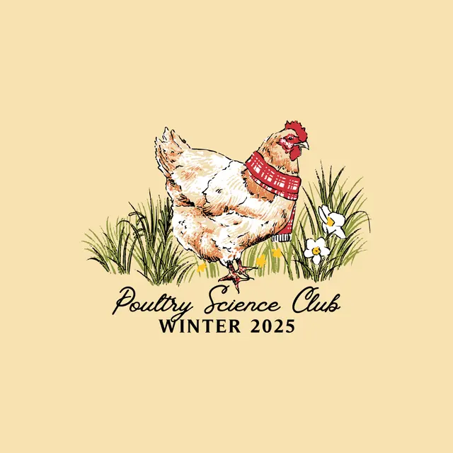 Poultry Science Club Chicken Illustration PR Shirt
