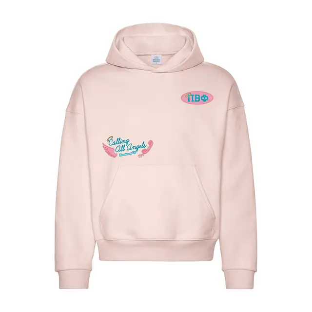 Pi Beta Phi Angel Wings Illustrated Rush Hoodie 2