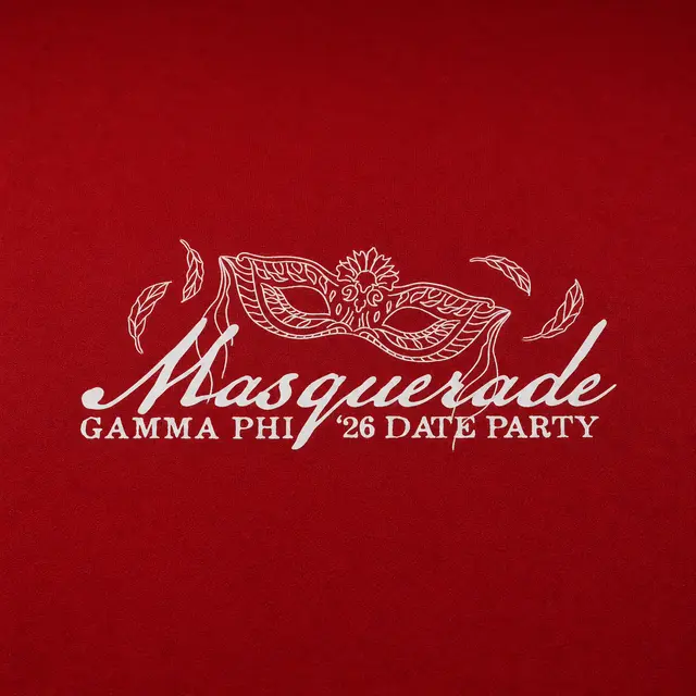 Gamma Phi Beta Masquerade Mask Date Party Tank
