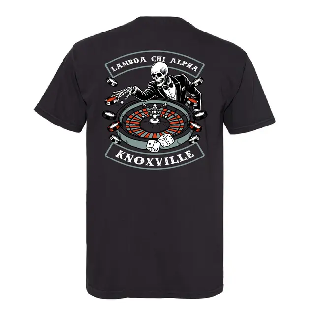 Lambda Chi Alpha Skeleton Roulette PR Shirt 2
