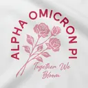 Alpha Omicron Pi Floral Illustration Rush Tank