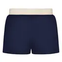 Fresh Prints Miami Heavyweight Color Block Shorts Navy Buttermilk mto Front