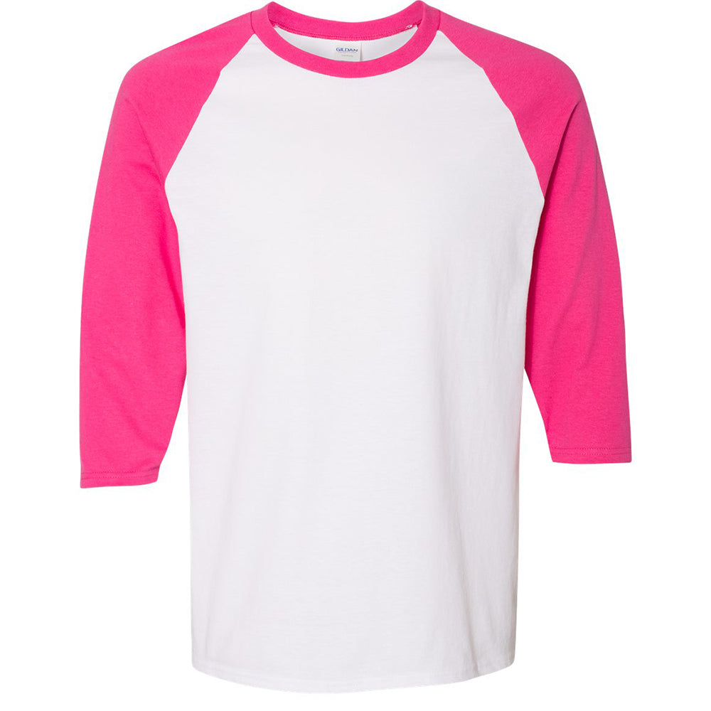 Gildan ADULT HEAVY COTTON™ 5.3 OZ. 3/4-RAGLAN SLEEVE T-SHIRT