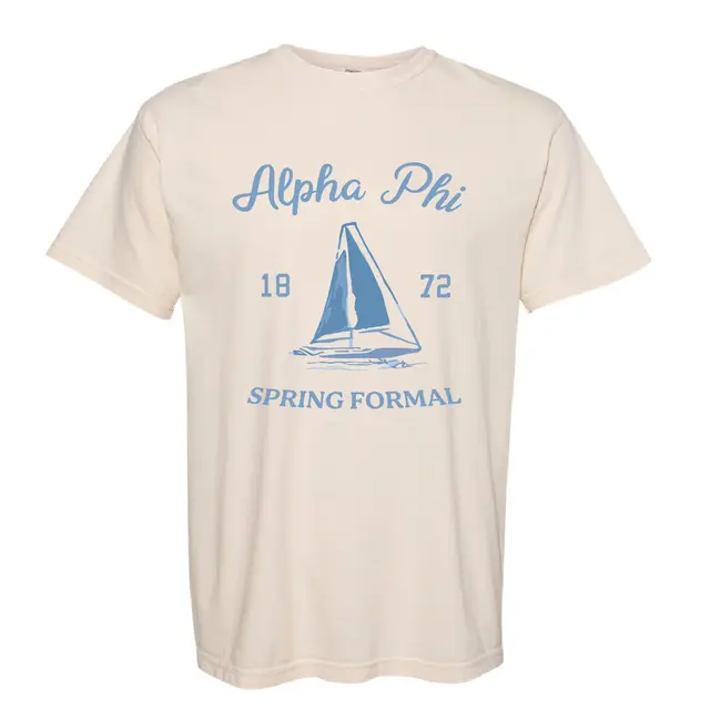 Alpha Phi Sailboat Spring Formal Shirt 2