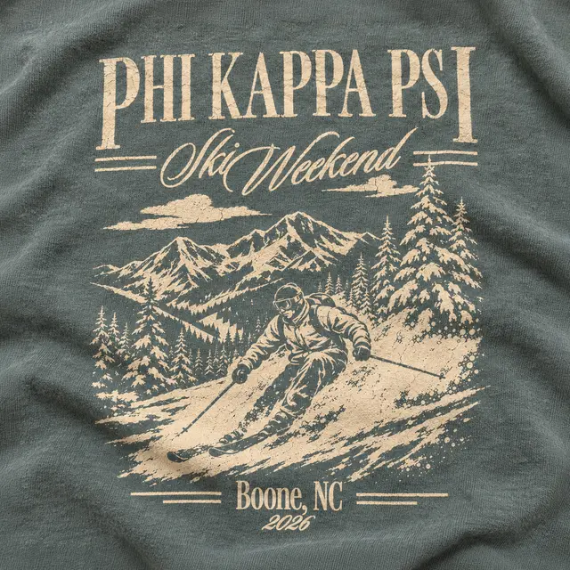 Phi Kappa Psi Mountain Ski Graphic PR Hoodie
