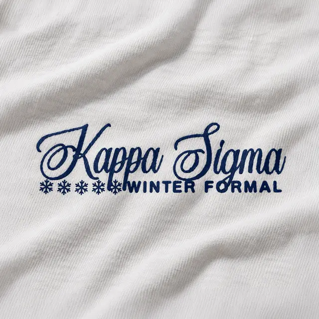 Kappa Sigma Script Lettering Winter Formal Crewneck