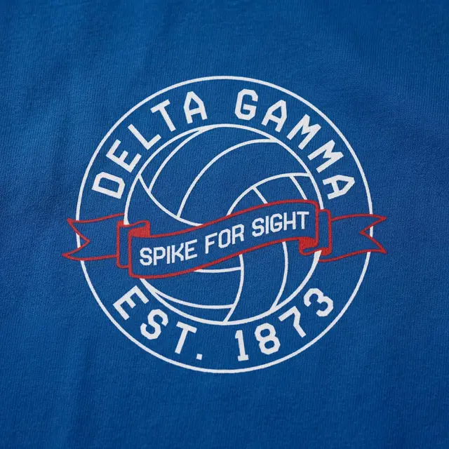 Delta Gamma Volleyball Graphic Philanthropy Crewneck