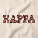 Kappa Kappa Gamma Leopard Print Letters PR Sweater