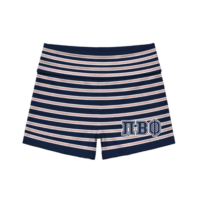 Pi Beta Phi Striped Pattern PR Shorts 2