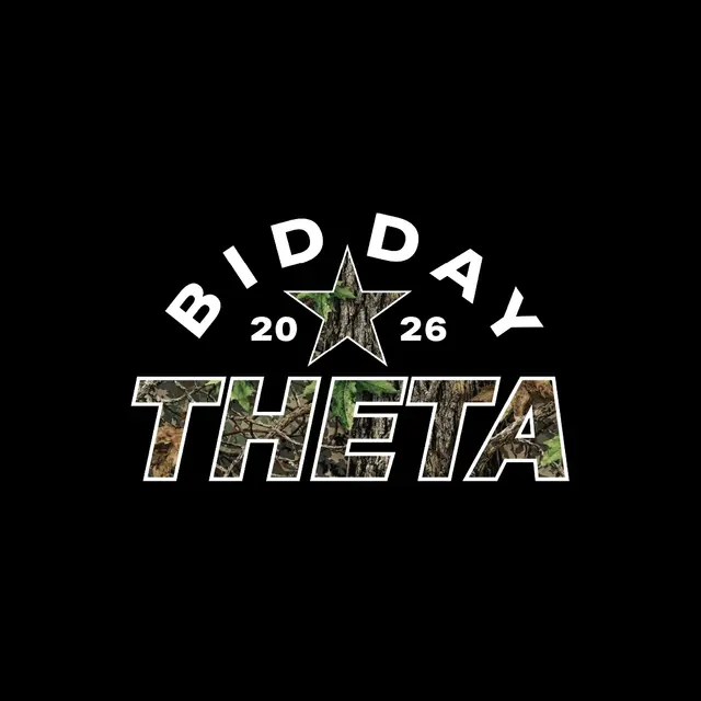 Kappa Alpha Theta Camo Star Bid Day Shirt