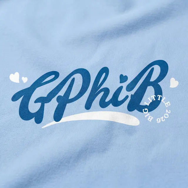 Gamma Phi Beta Whimsical Text Big Little Reveal Tank