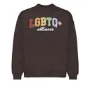 LGBTQ+ Alliance Colorful Block Text PR Crewneck 2