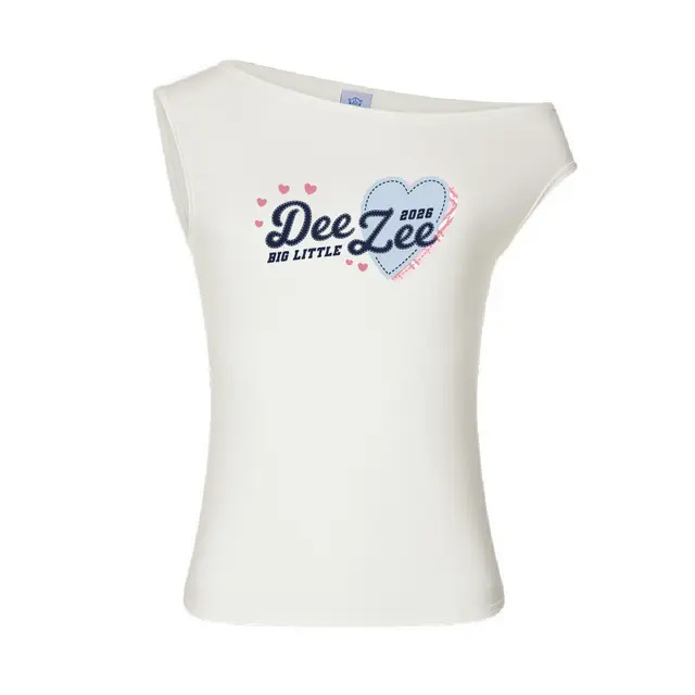 Delta Zeta Heart Illustration Big Little Reveal Tank 2