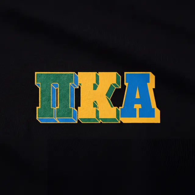 Pi Kappa Alpha Stacked Block Lettering PR Crewneck