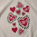Chi Omega Vintage Hand Drawn Hearts With Bristled Outlines Design for Sorority