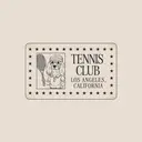 Tennis Club Dog Illustration PR Shirt