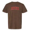 Plaid Patterned Arched Varsity Text PR Shirt Design for Alpha Xi Delta