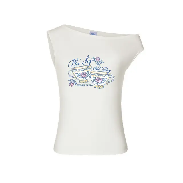 Phi Sigma Sigma Floral Teacups Bid Day Tank 2