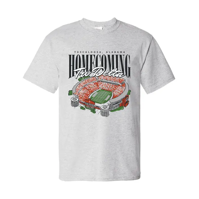 Delta Delta Delta Stadium Illustration Homecoming Shirt 2