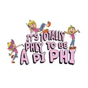 Pi Beta Phi Playful Cartoon Characters PR Tank