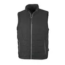 Customizable Charles River Men's Radius Quilted Vest 9535 Black with Grey Front