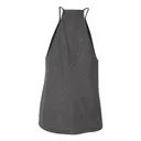 Customizable Bella + Canvas Women's Flowy High Neck Tank 8809 Dark Grey Heather Back