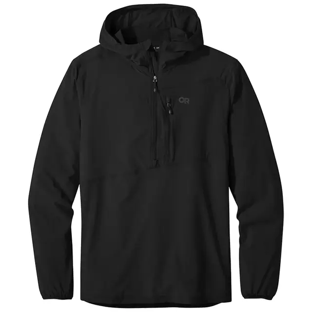 Outdoor Research Men's Astroman Sun Hoodie 282282 Black Front