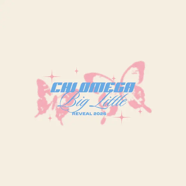 Chi Omega Butterfly Motif Big Little Reveal Hoodie