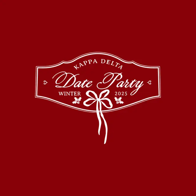 Kappa Delta Elegant Script Date Party Tank