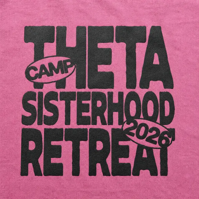 Kappa Alpha Theta Stacked Block Lettering Retreat Tank