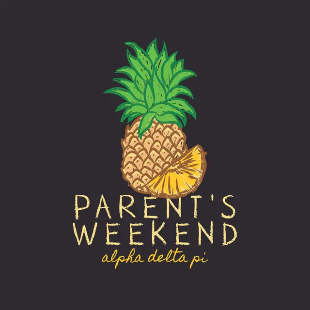 Alpha Delta Pi Pineapple Parent's Weekend Shirt
