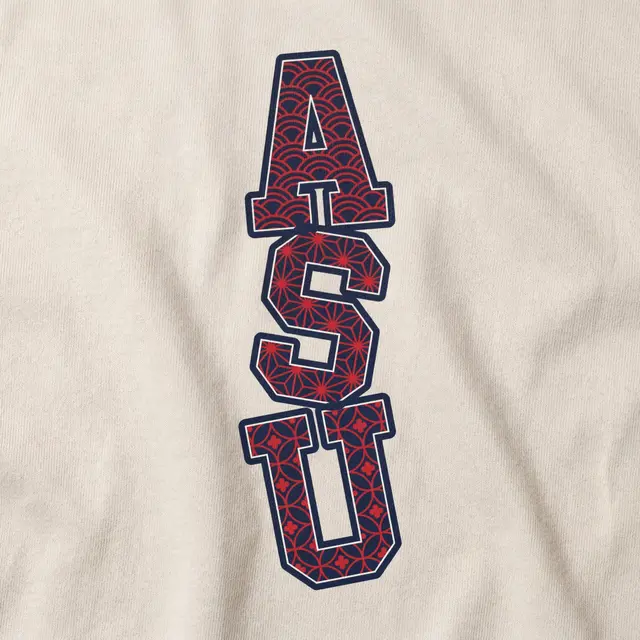 Asian Student Union Stacked Text PR Crewneck