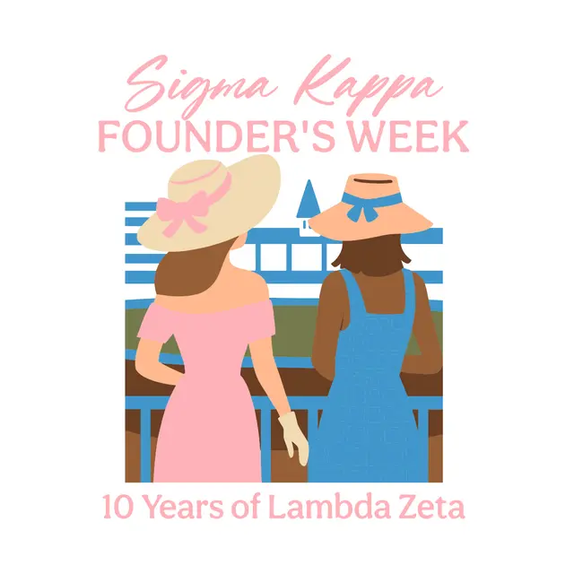 Sigma Kappa Pastel Hat Theme Founder's Day Shirt