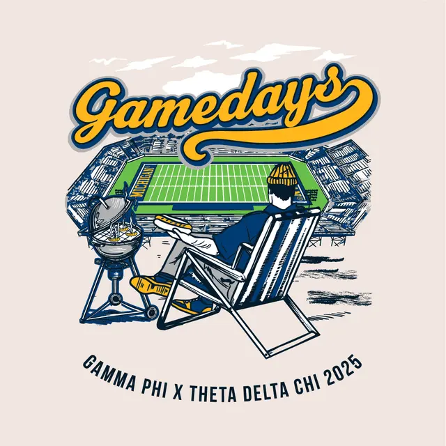 Gamma Phi Beta Retro Stadium Game Day Shirt