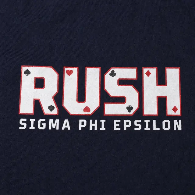 Sigma Phi Epsilon Playing Card Design Rush Shirt