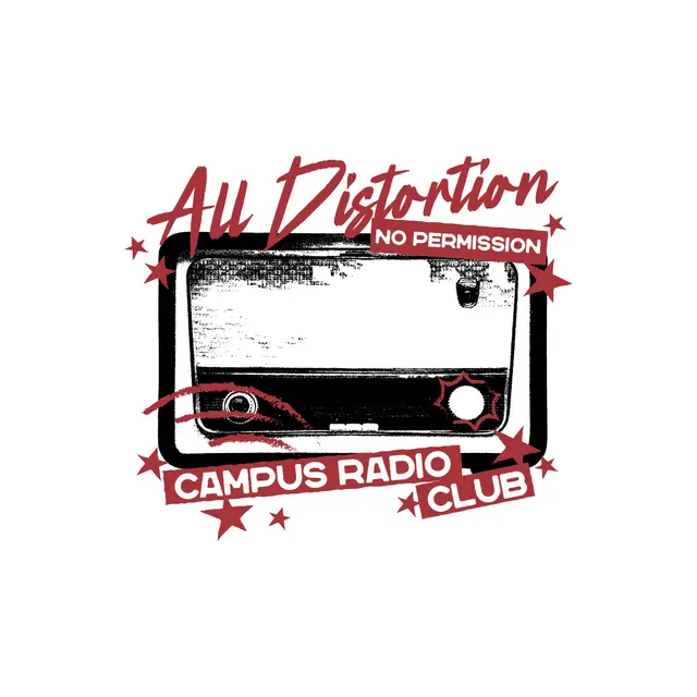 Campus Radio Club Vintage Radio Graphic PR Shirt