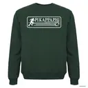 Sweater with Fraternity Athletic Charge Fall Rush design on it.