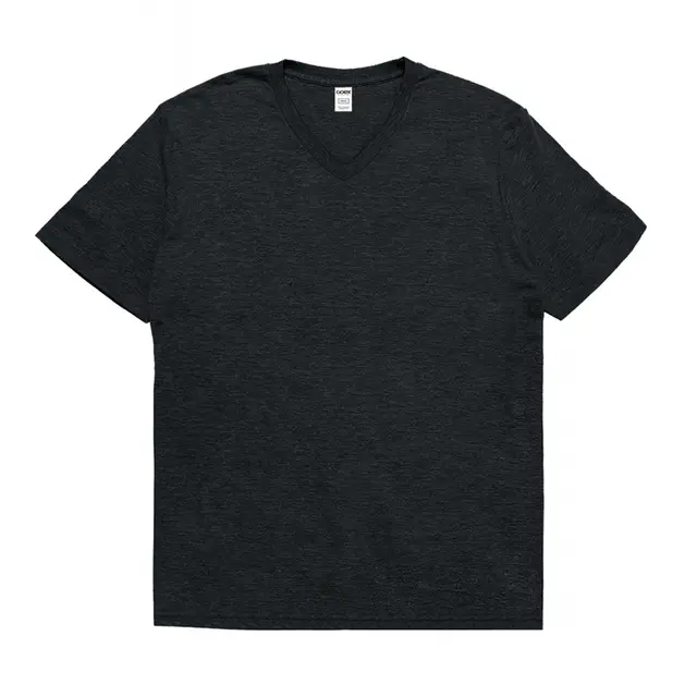 Goex Unisex Eco-Triblend Short Sleeve V-Neck Tee 301uv-07-4 Charcoal Front