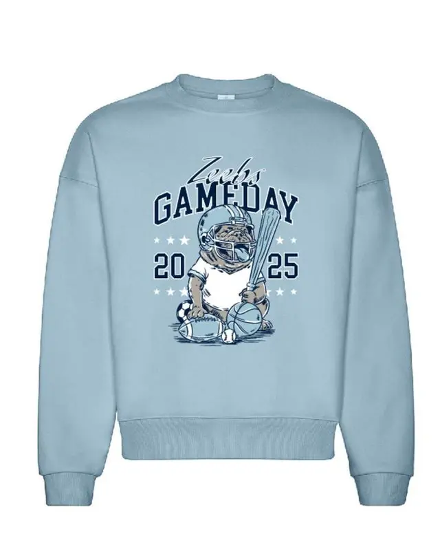 Zeta Beta Tau Bulldog Sports Game Day Crewneck