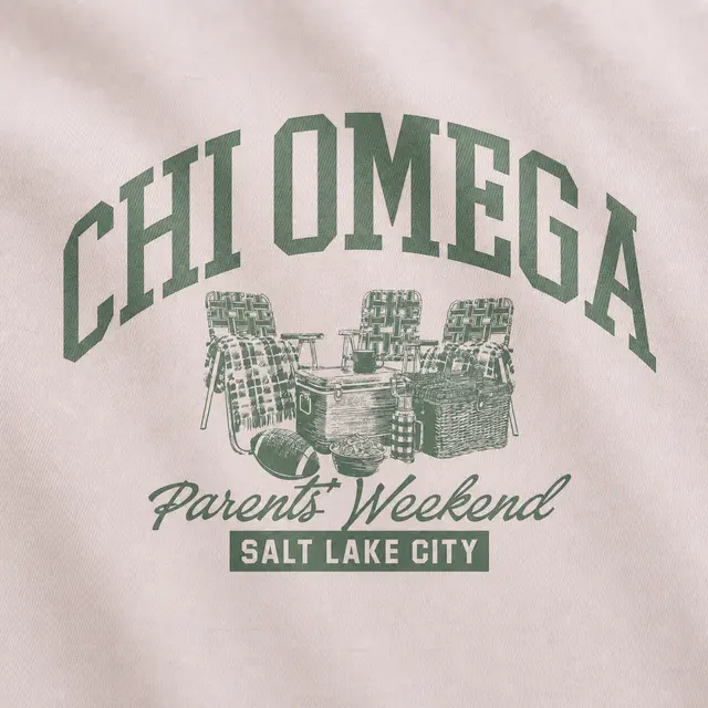 Chi Omega Picnic Vibes Parents Weekend Shirt
