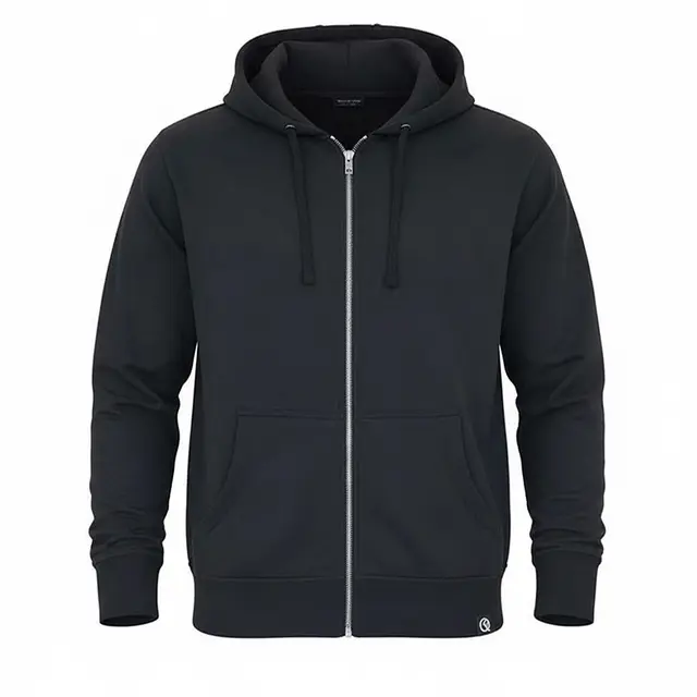 Quikflip 2-in-1 Hero Hoodie Classic Full-Zip mafzh-r1 Black Front