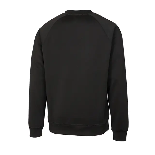 Cutter and Buck Clique Men's Lift Performance Crewneck Sweatshirt Black Back