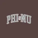 Phi Mu Classic Arch Text PR Hoodie